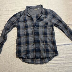 Men VANS button flannel shirt